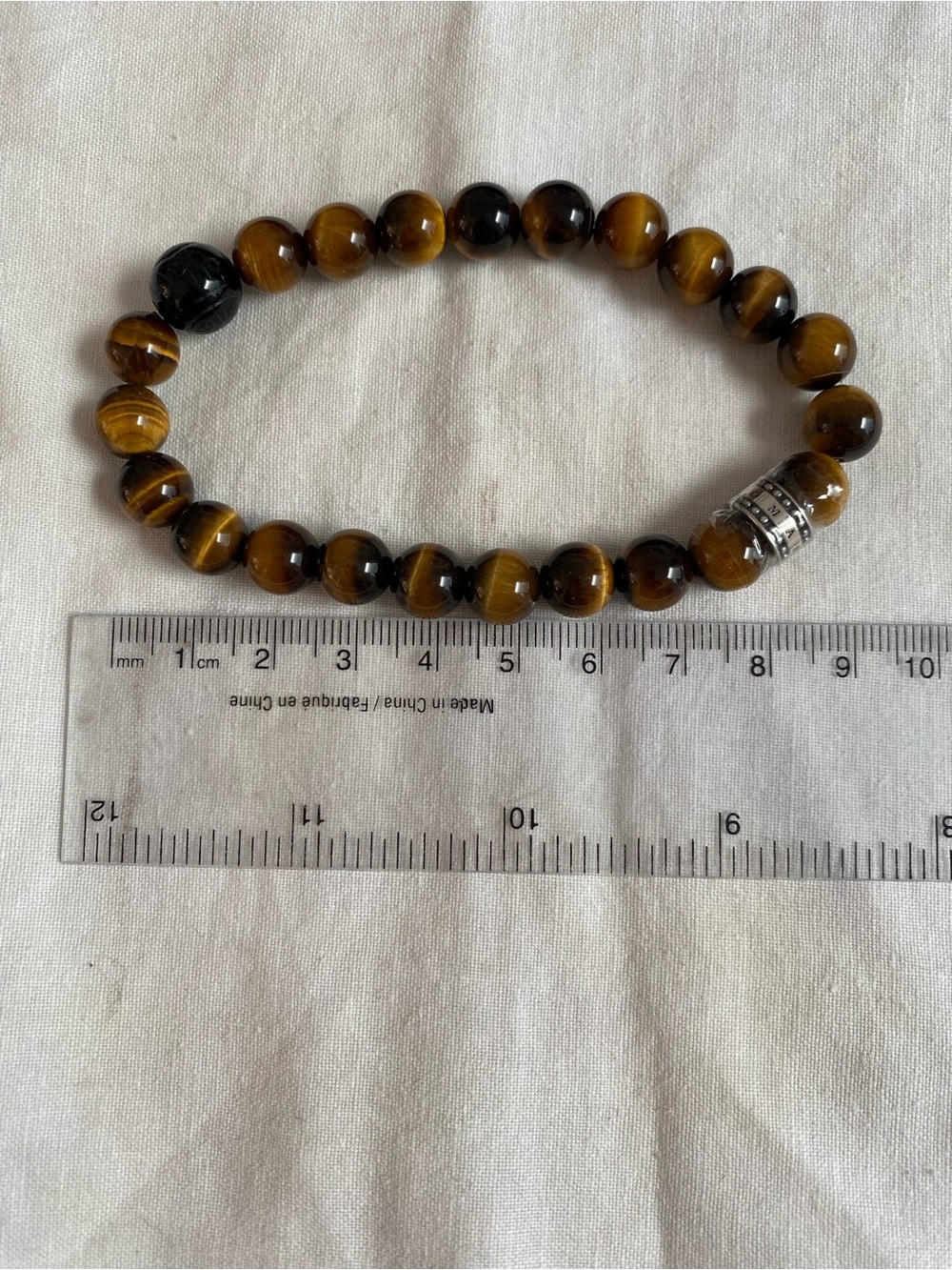 Thomas Szabo Tiger Eye Beaded Stretch Bracelet - Brown